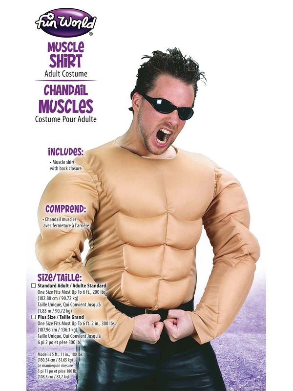 Muscle Chest Shirt Plus Size - Jokers Costume Mega Store