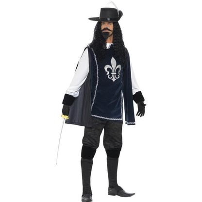 Musketeer Male Costume, With Top, Hat - Jokers Costume Mega Store