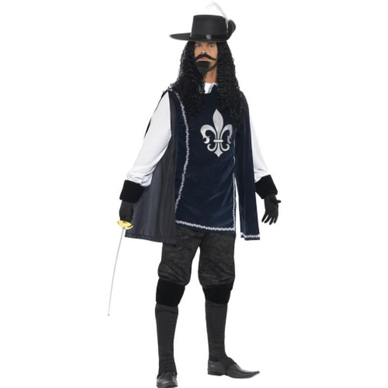 Musketeer Male Costume, With Top, Hat - Jokers Costume Mega Store