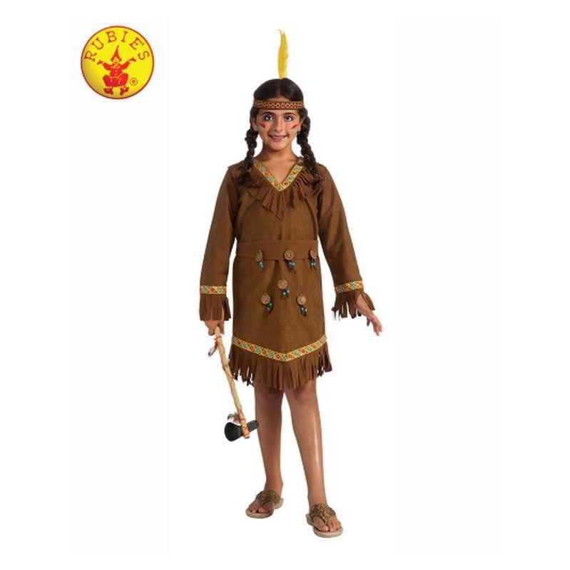 Native American Girl Costume Size M - Jokers Costume Mega Store