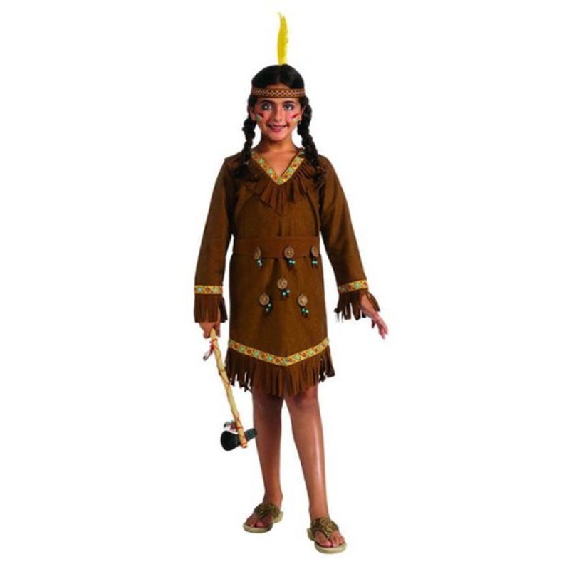 Native American Girl Costume Size S - Jokers Costume Mega Store