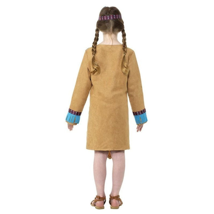 Native American Inspired Girl Costume, Brown - Jokers Costume Mega Store