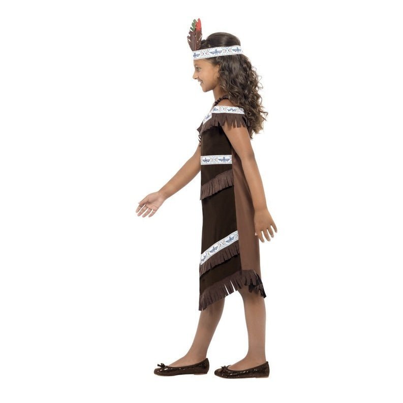 Native American Inspired Girl Costume Fringed Dress - Jokers Costume Mega Store