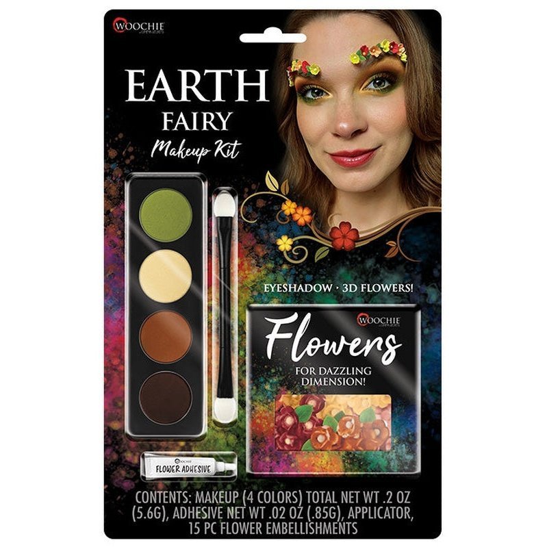 Natural Beauty Earth Tone Flower Makeup Set - Jokers Costume Mega Store