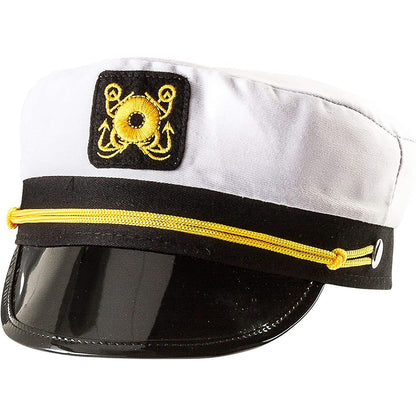 Nautical Sailor Skipper Hat Adult Size - Jokers Costume Mega Store