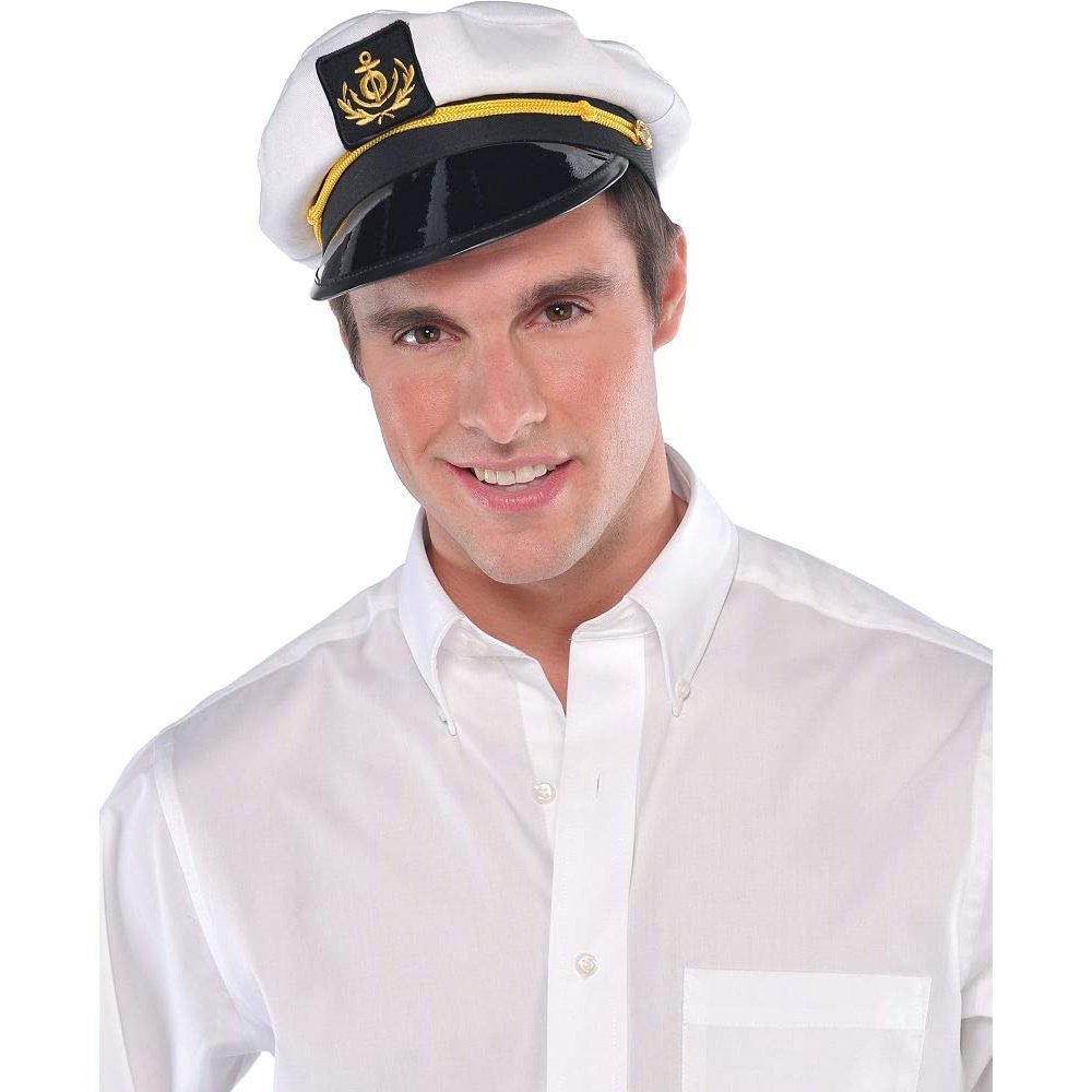 Nautical Sailor Skipper Hat Adult Size - Jokers Costume Mega Store