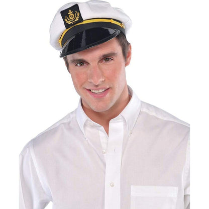 Nautical Sailor Skipper Hat Adult Size - Jokers Costume Mega Store