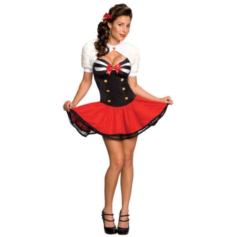 Navel Pin Up Secret Wishes Costume Size Xs - Jokers Costume Mega Store