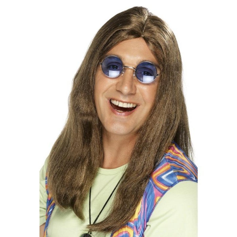 Neil Hippy Wig - Brown - Jokers Costume Mega Store