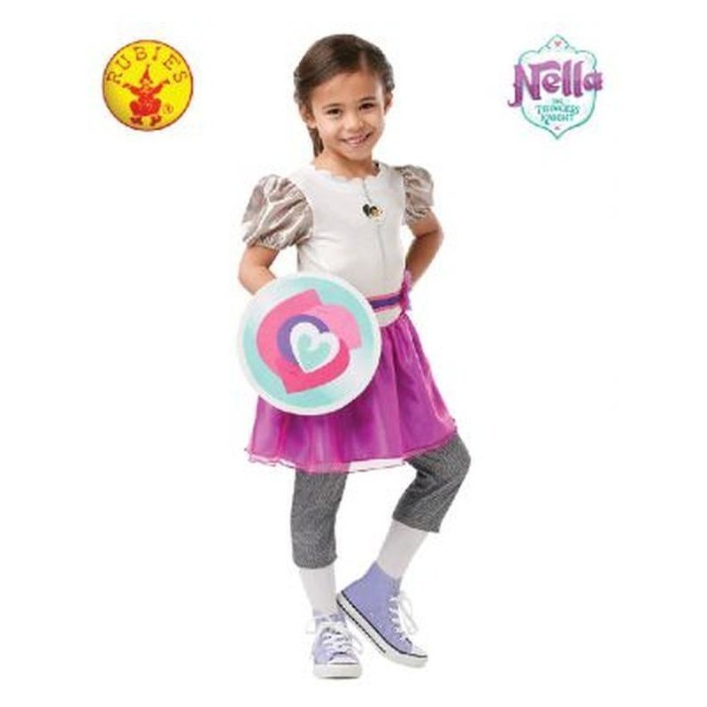 Nella The Knight Deluxe Costume, Child 3 4 Yrs - Jokers Costume Mega Store