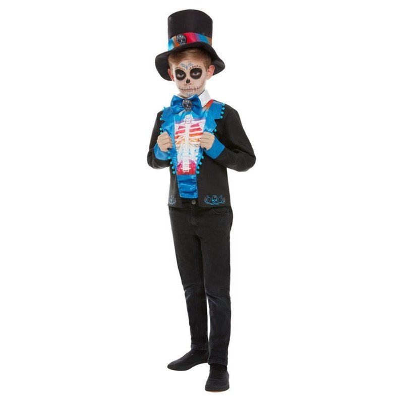 Neon Day Of The Dead Boy Costume - Jokers Costume Mega Store