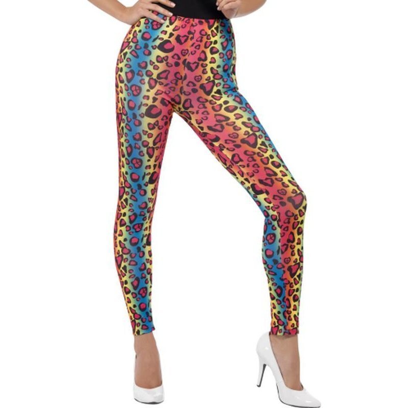 Neon Leopard Print Leggings - Jokers Costume Mega Store