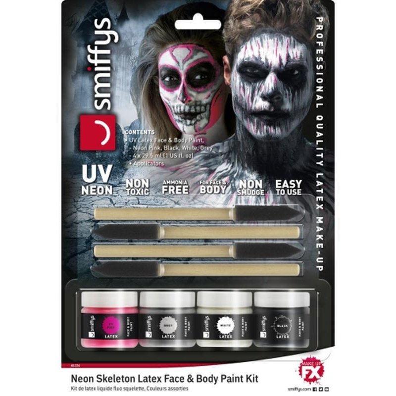 Neon Skeleton Liquid Latex Kit - Jokers Costume Mega Store