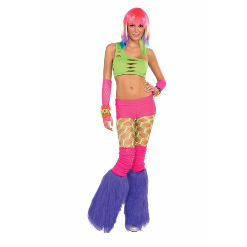 Neon Solid Booty Shorts Pink - Jokers Costume Mega Store