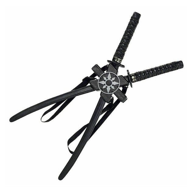 Ninja Double Samurai Swords Plastic Costumes Accessory - Jokers Costume Mega Store