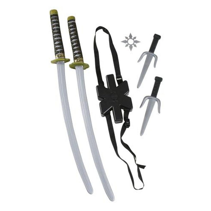 Ninja Double Sword Set - Jokers Costume Mega Store