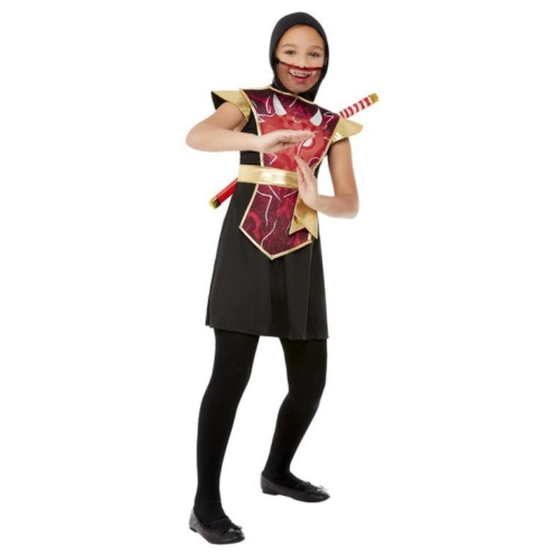 Ninja Warrior Costume, Red - Jokers Costume Mega Store