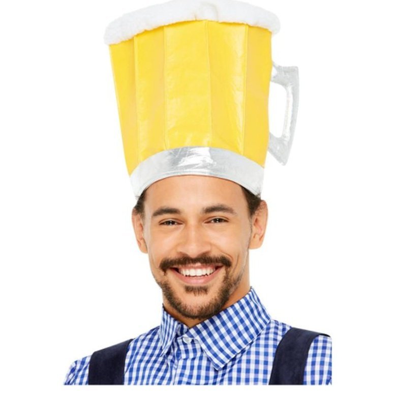 Oktoberfest Beer Hat, Yellow - Jokers Costume Mega Store