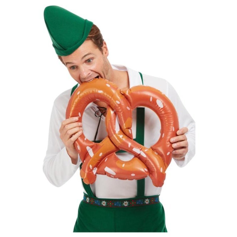 Oktoberfest Inflatable Pretzel, Brown - Jokers Costume Mega Store