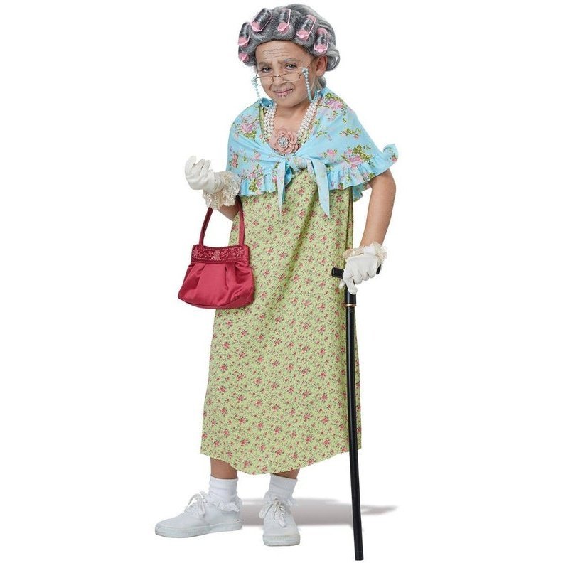 Old Lady Girls Costume Accessory Kit - Jokers Costume Mega Store