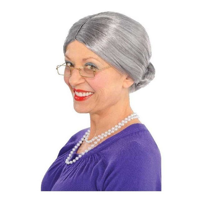 Old Lady Wig Grey - Jokers Costume Mega Store