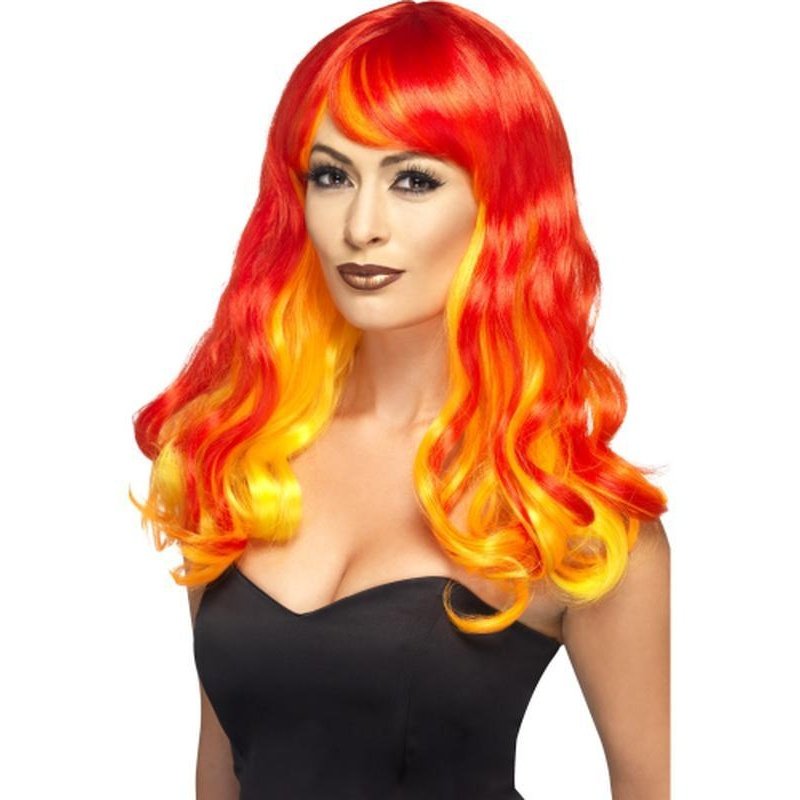 Ombre Devil Flame Wig - Jokers Costume Mega Store