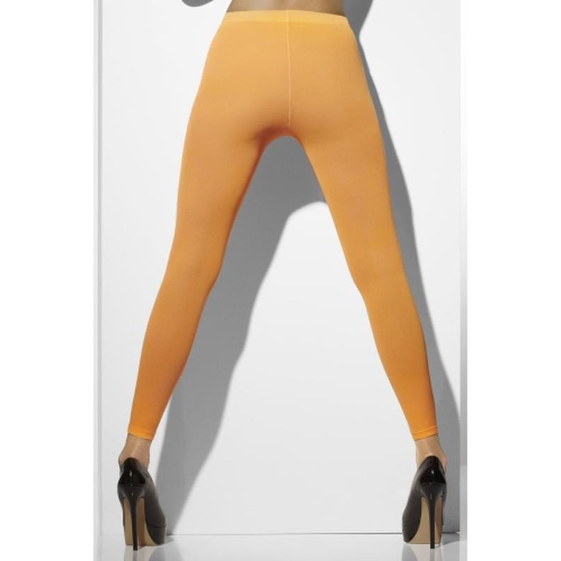 Opaque Footless Tights - Neon Orange - Jokers Costume Mega Store