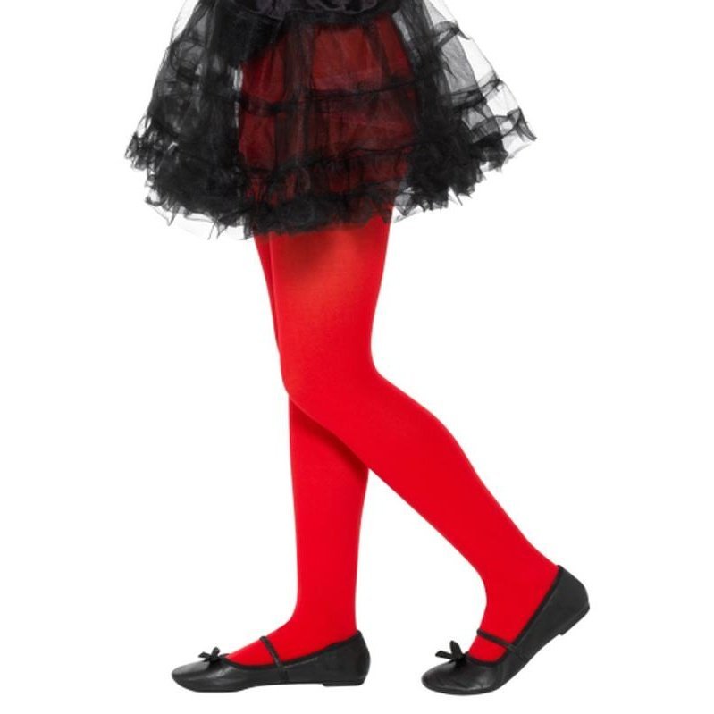 Opaque Tights, Red, Child - Jokers Costume Mega Store