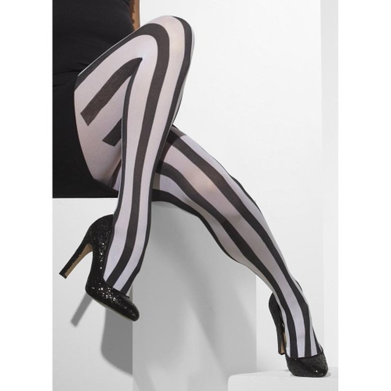 Opaque Tights - Vertical Stripes - Jokers Costume Mega Store