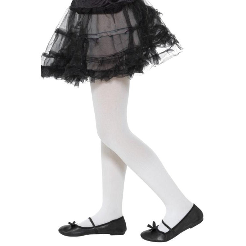 Opaque Tights, White Child - Jokers Costume Mega Store