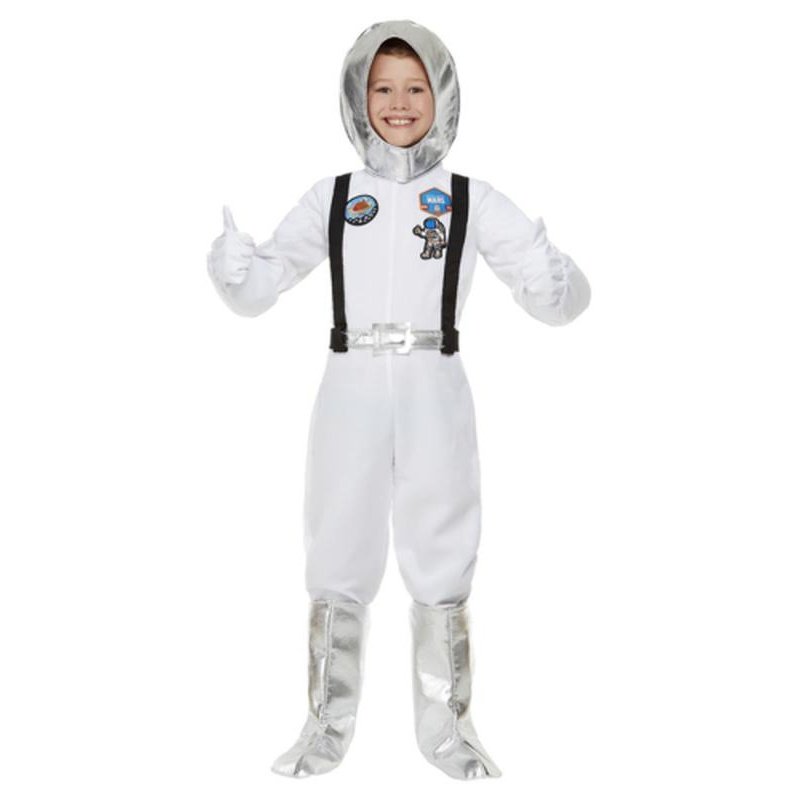 Out Of Space Astronaut Costume, White - Jokers Costume Mega Store
