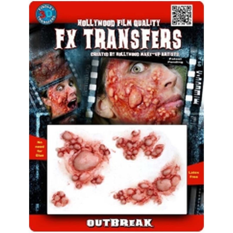 Outbreak 3D FX Transfer - Medium - Jokers Costume Mega Store