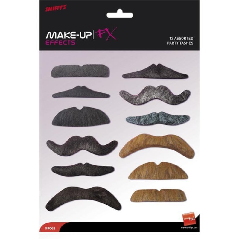 Party Tashes-Beards and Moustaches-Jokers Costume Mega Store