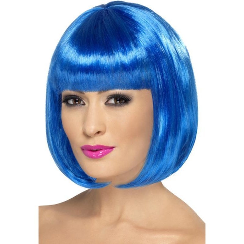 Partyrama Wig, 12 inch - 12 inch, Blue - Jokers Costume Mega Store