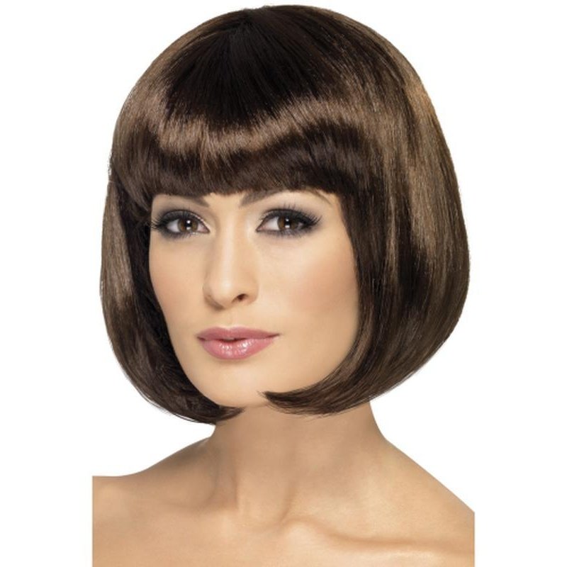 Partyrama Wig, 12 inch - 12 inch, Brown - Jokers Costume Mega Store