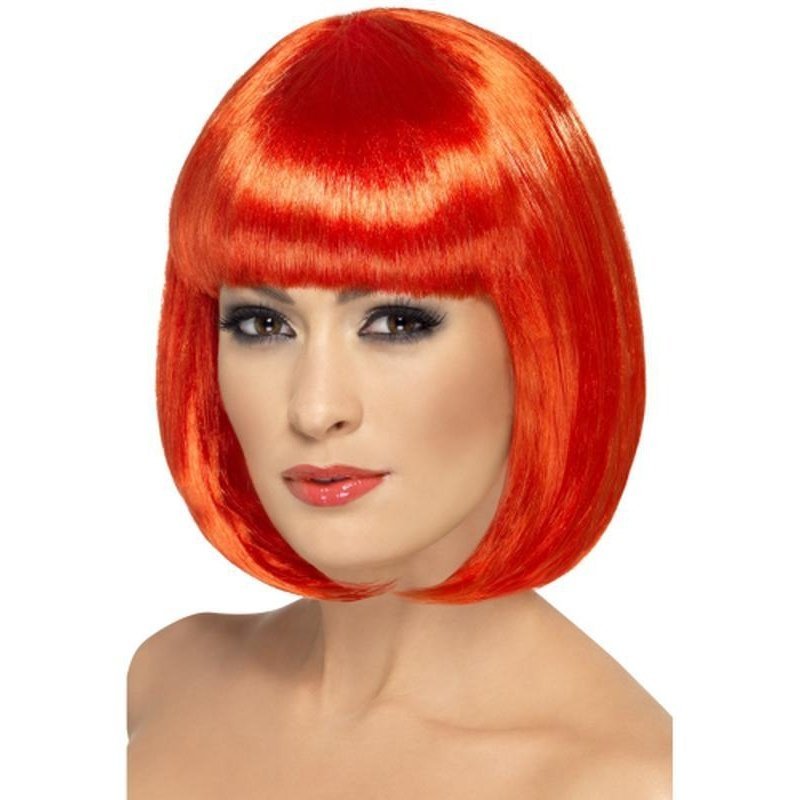Partyrama Wig, 12 inch - 12 inch, Red - Jokers Costume Mega Store
