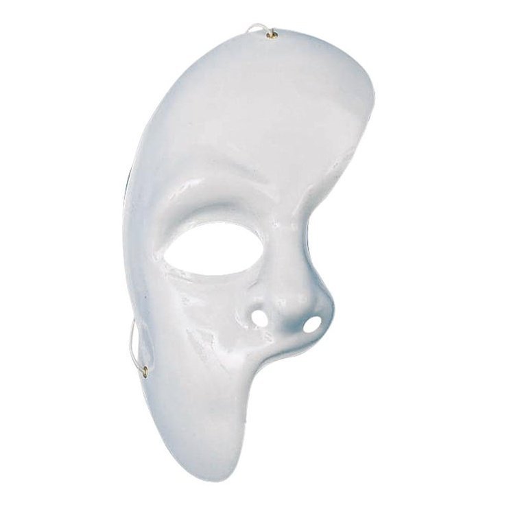 Phantom Of The Opera Mask White - Jokers Costume Mega Store