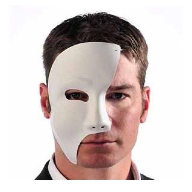 Phantom White Mask - Jokers Costume Mega Store