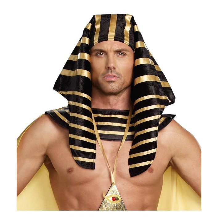 Pharaoh Black And Gold Headpiece - Jokers Costume Mega Store