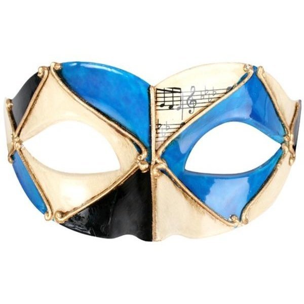 PIETRO Blue and Black Eye Mask - Jokers Costume Mega Store