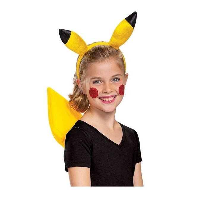 Pikachu Headband & Tail Accessory Kit - Jokers Costume Mega Store