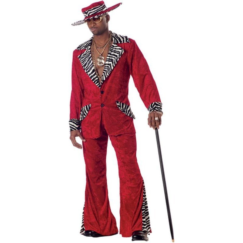 Pimp/Adult Red - Jokers Costume Mega Store
