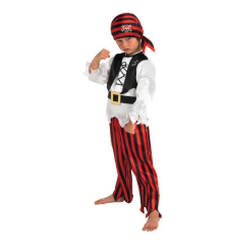 Pirate Boy Child Costume Size S - Jokers Costume Mega Store