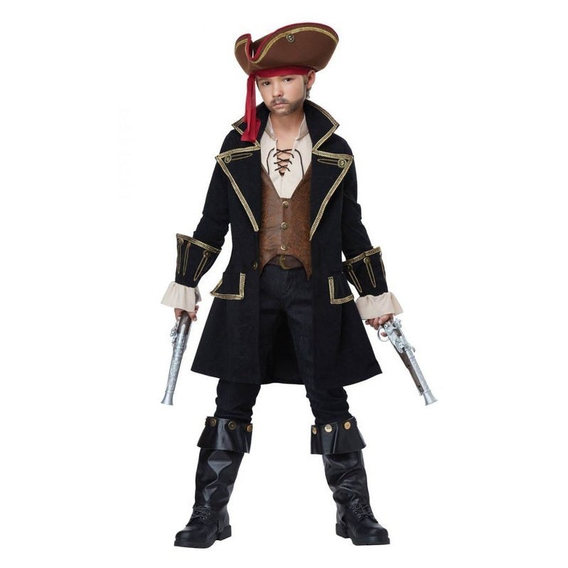 Pirate Captain Deluxe Boys Costume - Jokers Costume Mega Store
