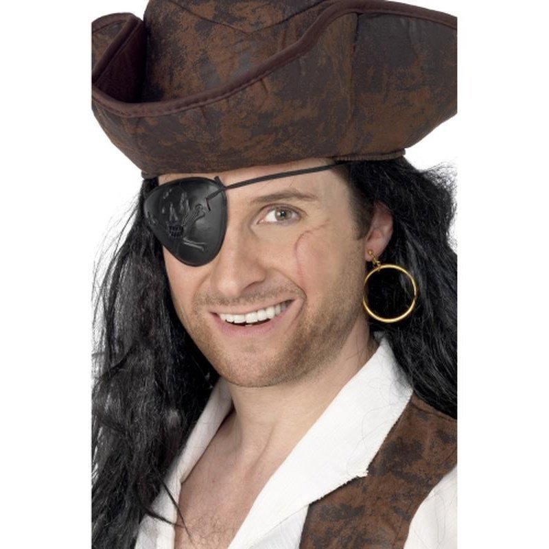 Pirate Eyepatch and Earring - Jokers Costume Mega Store