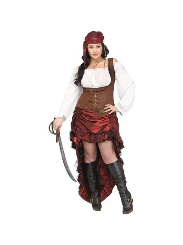 Pirate Queen Adult Costume Plus Size - Jokers Costume Mega Store