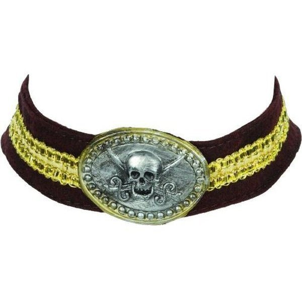 Pirate Skull Choker* - Jokers Costume Mega Store