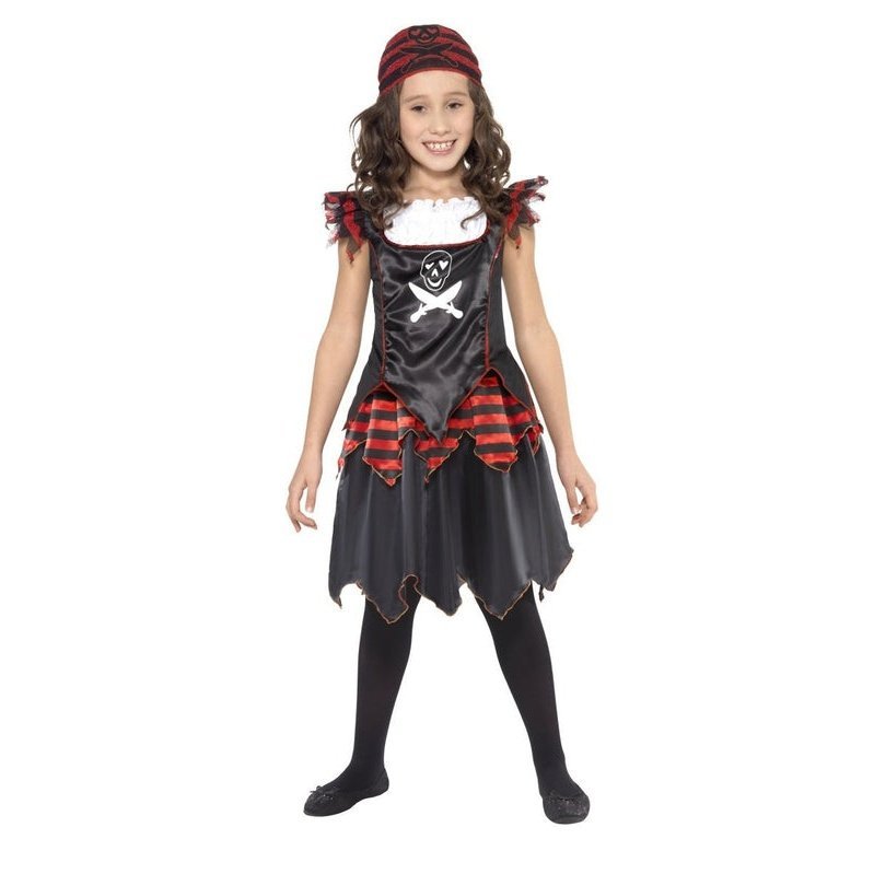 Pirate Skull & Crossbones Girl Costume - Jokers Costume Mega Store