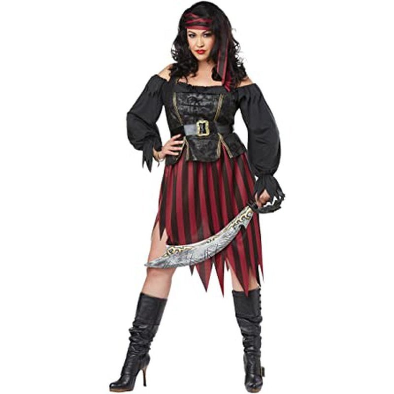 Plus Size Queen Of The High Seas Costume - Jokers Costume Mega Store