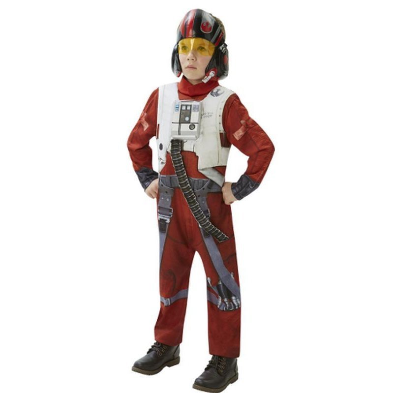 Poe X Wing Fighter Deluxe Size L Age 7 8 - Jokers Costume Mega Store